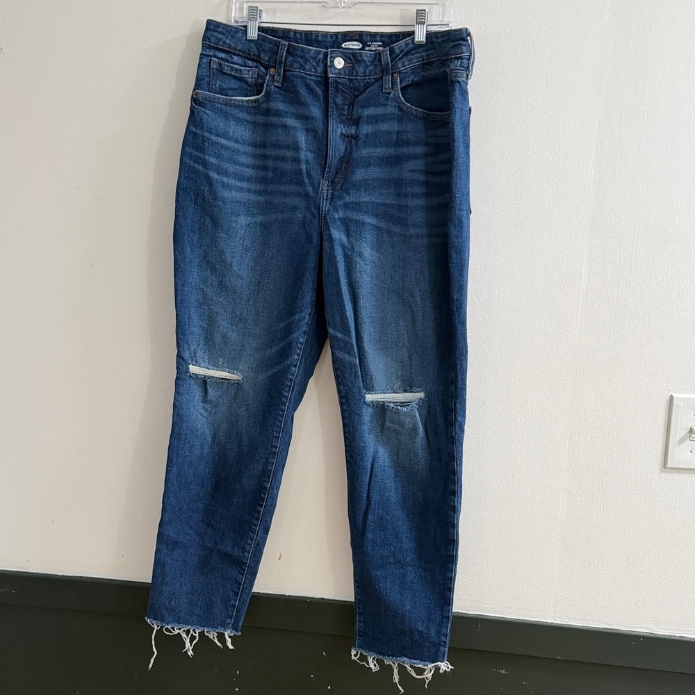 Old Navy Dark Blue Cropped Jeans
